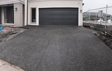 aggregate concrete driveway